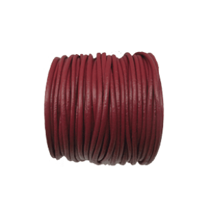 Leer Koord 1.5mm WineRed